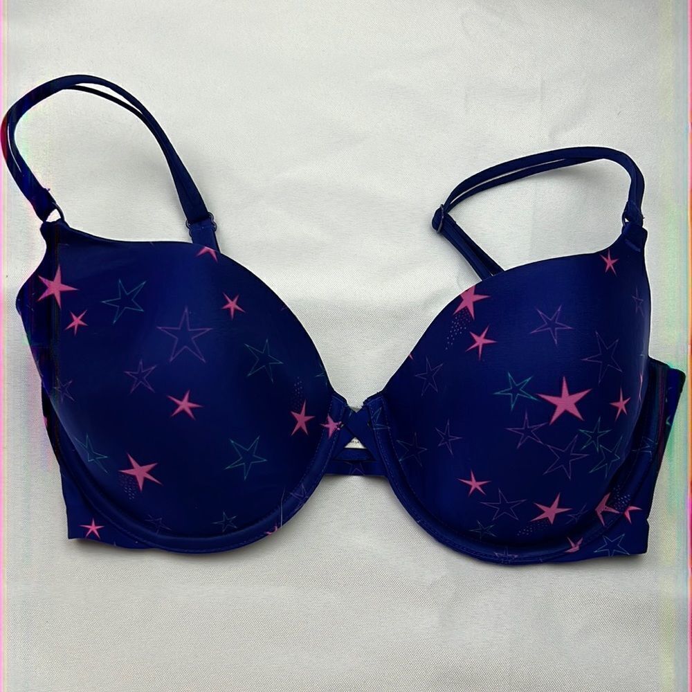 VICTORIA’S SECRET Demi Bra Royal Blue 34DD EUC